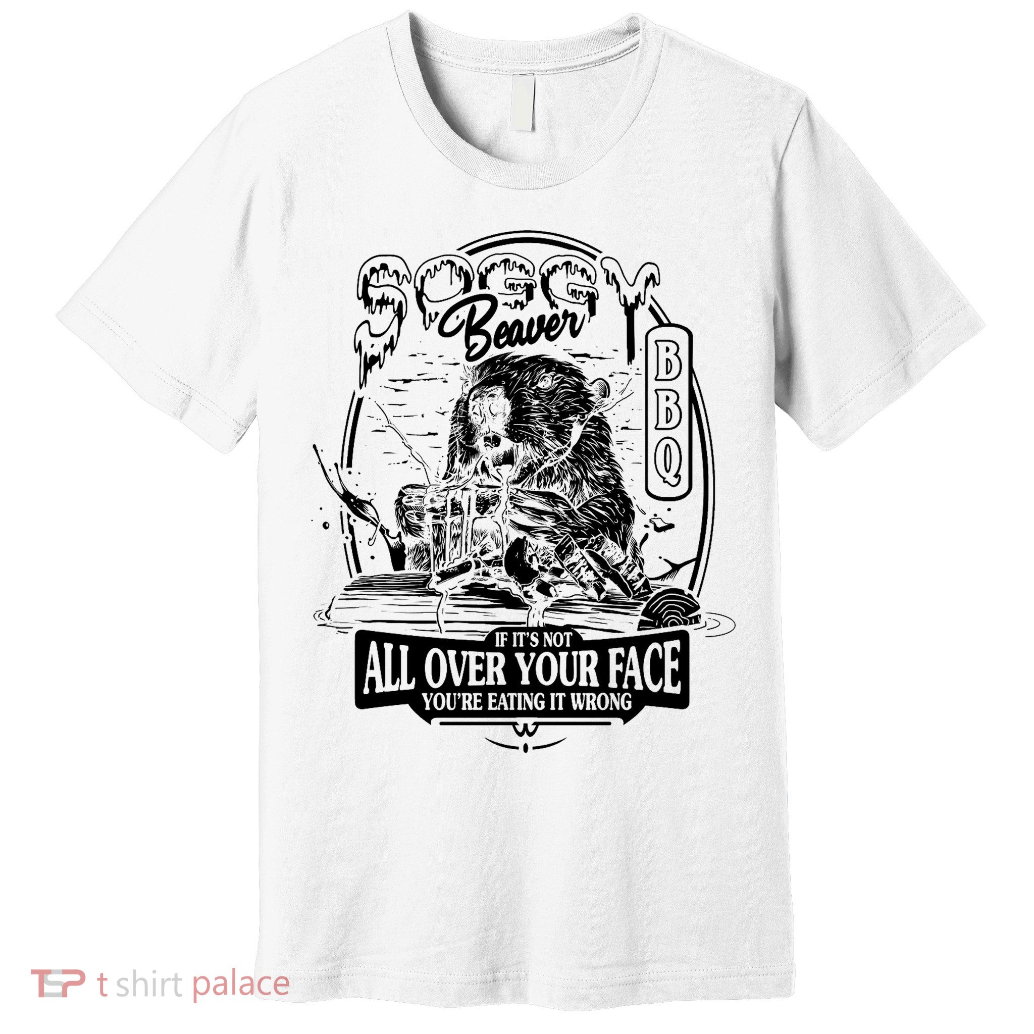 Soggy Beaver Bbq Funny Premium T-Shirt