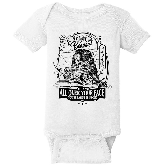 Soggy Beaver Bbq Funny Baby Bodysuit