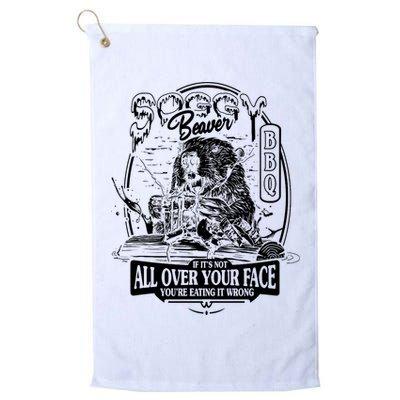 Soggy Beaver Bbq Funny Golf Towel