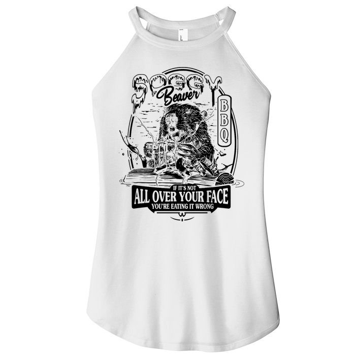Soggy Beaver Bbq Funny Women's Perfect Tri Rocker Tank