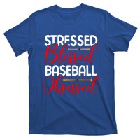 Stressed Blessed Baseball Obsessed Gift T-Shirt