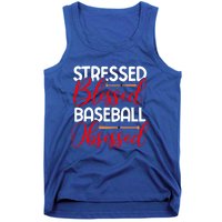 Stressed Blessed Baseball Obsessed Gift Tank Top