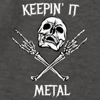 Skull & Bones Black Death Rock Heavy Metal Headbanger Vector Backpack