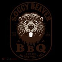 Soggy Beaver Bbq If ItS Not All Over Your Face 7-Panel Snapback Hat