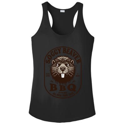 Soggy Beaver Bbq If ItS Not All Over Your Face Ladies PosiCharge Competitor Racerback Tank