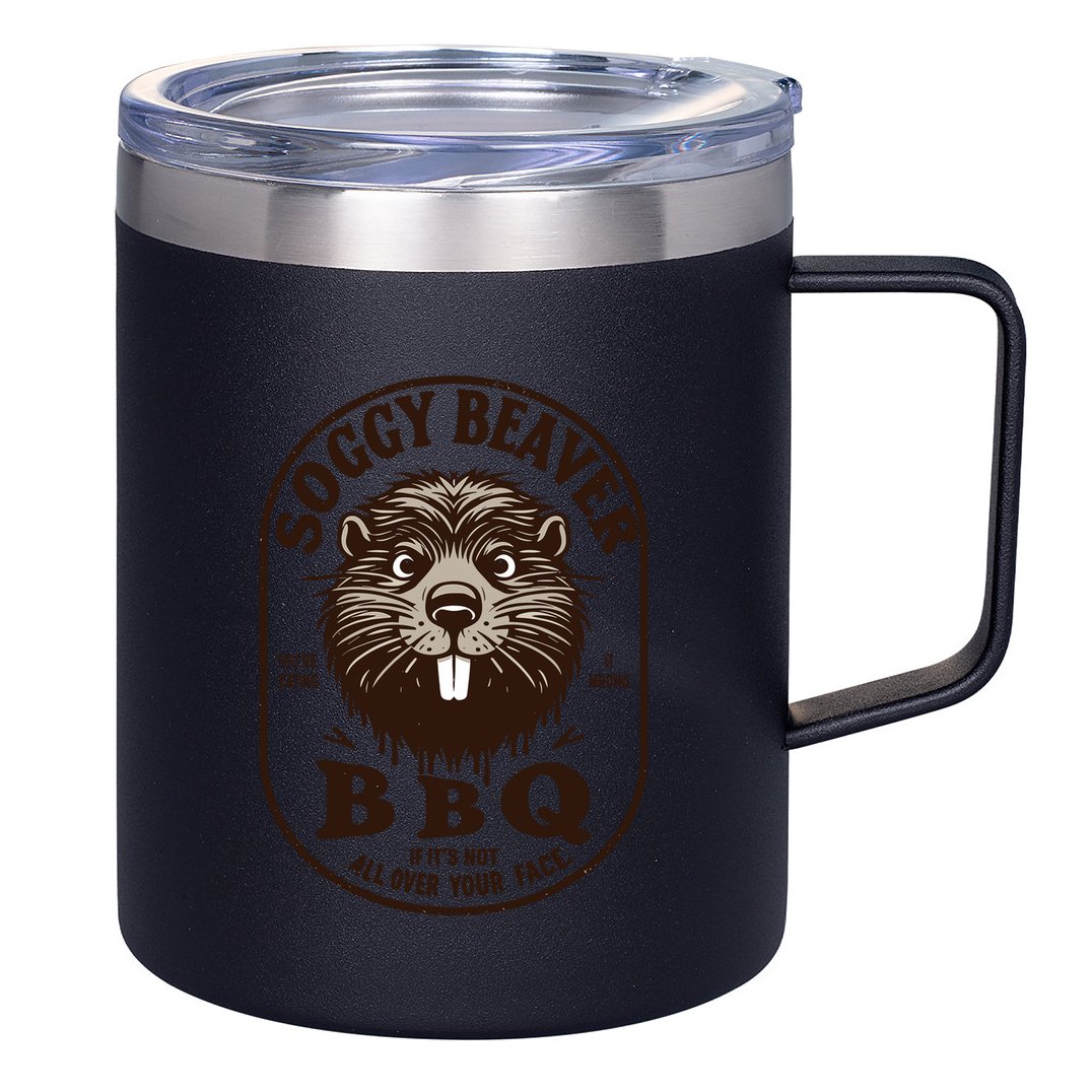 Soggy Beaver Bbq If ItS Not All Over Your Face 12oz Stainless Steel Coffee Mug