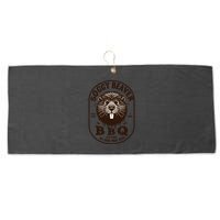 Soggy Beaver Bbq If ItS Not All Over Your Face Large Microfiber Waffle Golf Towel