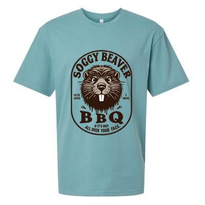 Soggy Beaver Bbq If ItS Not All Over Your Face Sueded Cloud Jersey T-Shirt
