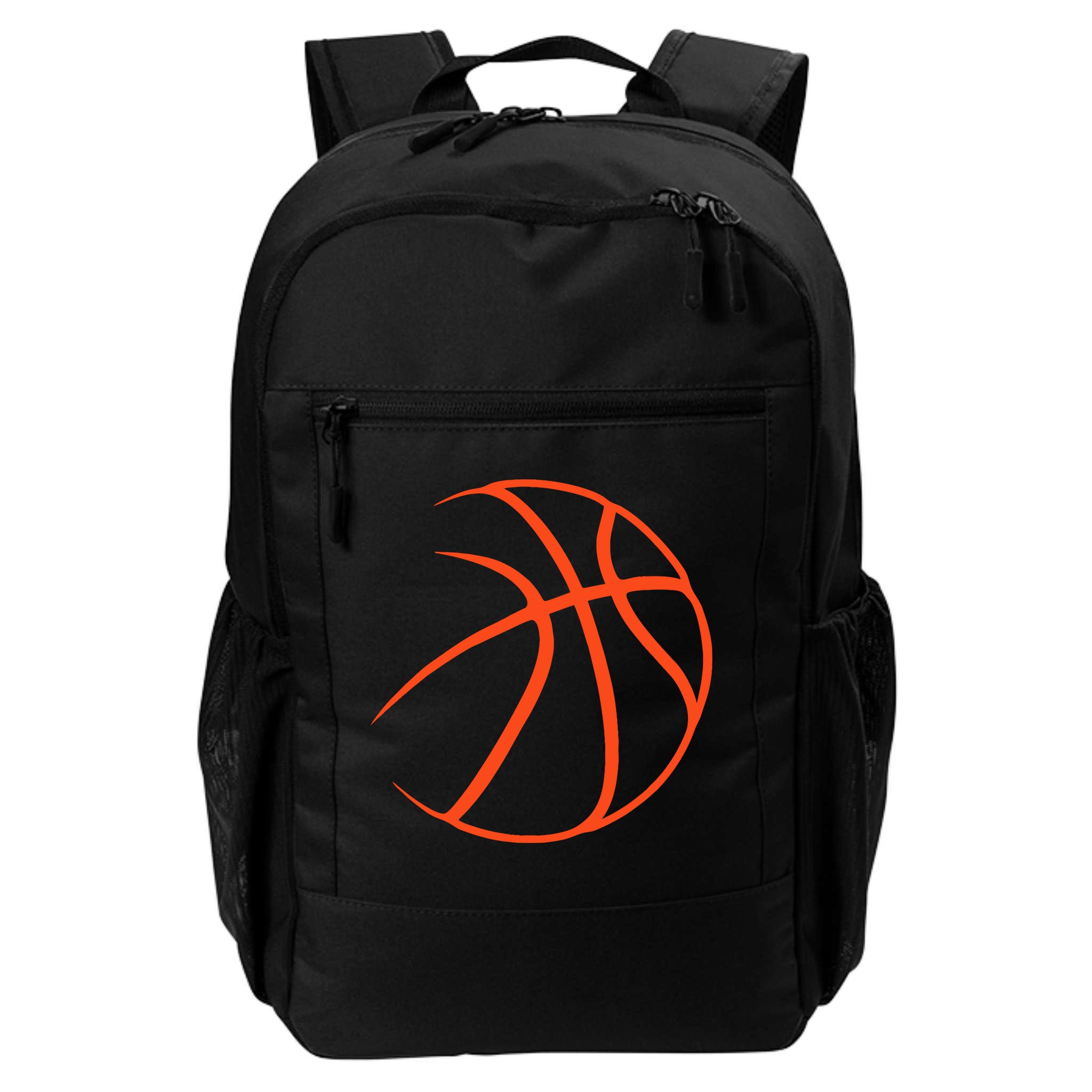 Silhouette Ball Basketball Player Sports Lover Hoop Backpack