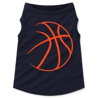 Silhouette Ball Basketball Player Sports Lover Hoop Doggie Tank