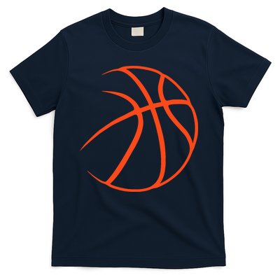 Silhouette Ball Basketball Player Sports Lover Hoop T-Shirt