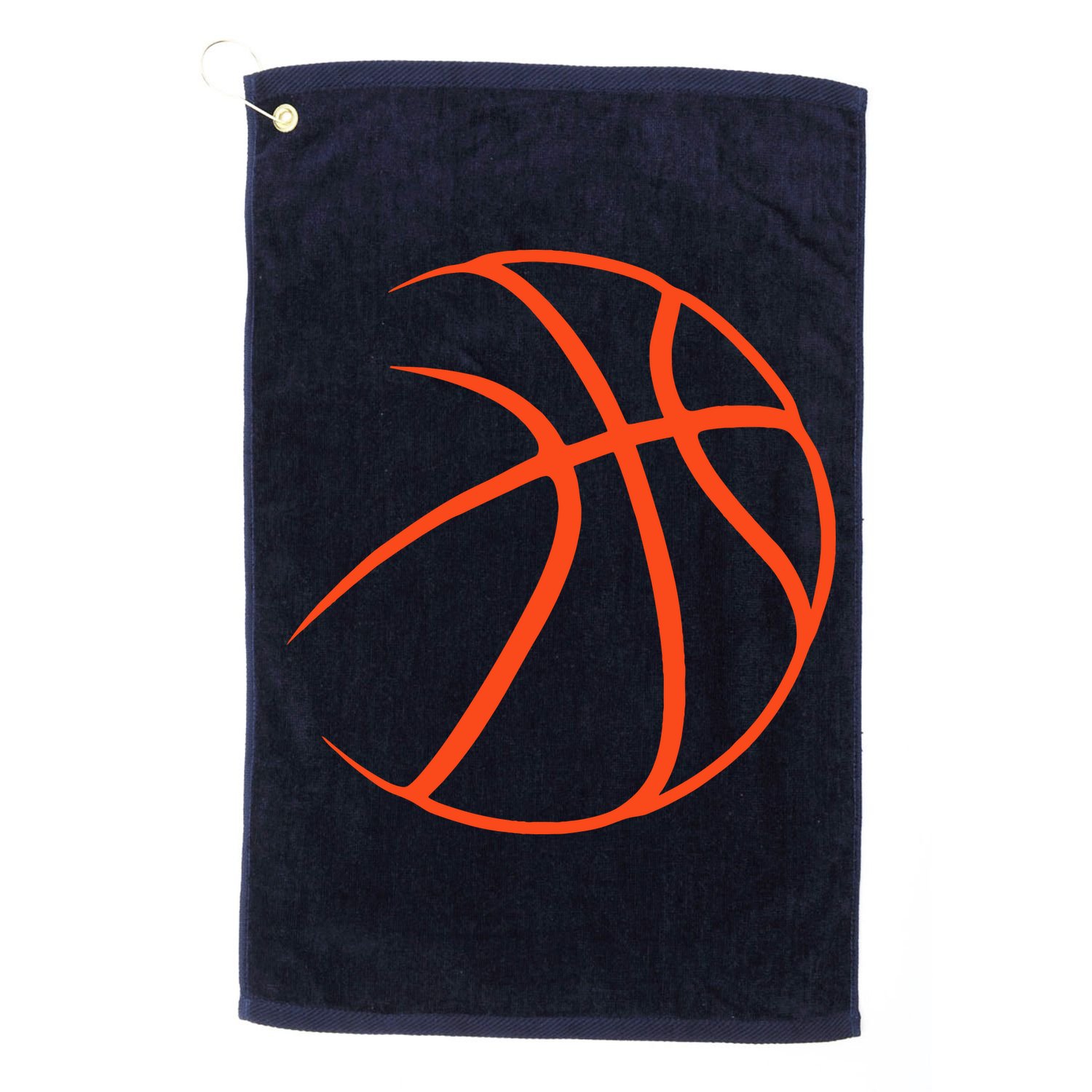Silhouette Ball Basketball Player Sports Lover Hoop Golf Towel