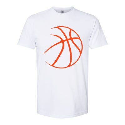 Silhouette Ball Basketball Player Sports Lover Hoop Softstyle® CVC T-Shirt