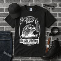 Soggy Beaver Bbq If ItS Not All Over Your Face Funny Beaver Tall T-Shirt
