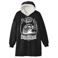 Soggy Beaver Bbq If ItS Not All Over Your Face Funny Beaver Hooded Wearable Blanket