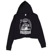 Soggy Beaver Bbq If ItS Not All Over Your Face Funny Beaver Crop Fleece Hoodie