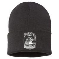 Soggy Beaver Bbq If ItS Not All Over Your Face Funny Beaver Sustainable Knit Beanie