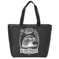 Soggy Beaver Bbq If ItS Not All Over Your Face Funny Beaver Zip Tote Bag