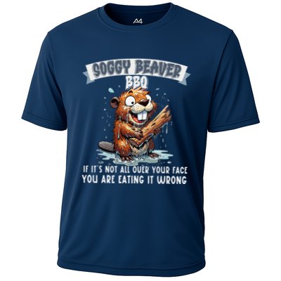 Soggy Beaver Bbq If ItS Not All Over Your Face Performance Shirt