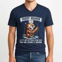 Soggy Beaver Bbq If ItS Not All Over Your Face V-Neck T-Shirt