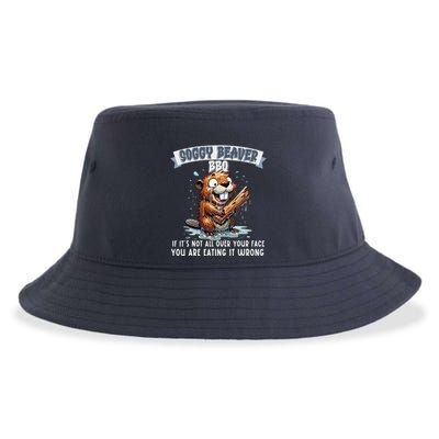 Soggy Beaver Bbq If ItS Not All Over Your Face Sustainable Bucket Hat