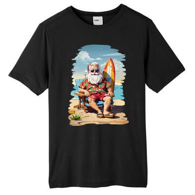 Santa Beach Bum Tall Fusion ChromaSoft Performance T-Shirt