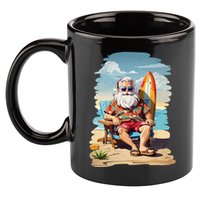 Santa Beach Bum 11oz C Handle Ceramic Mug