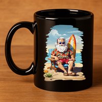 Santa Beach Bum 11oz C Handle Ceramic Mug