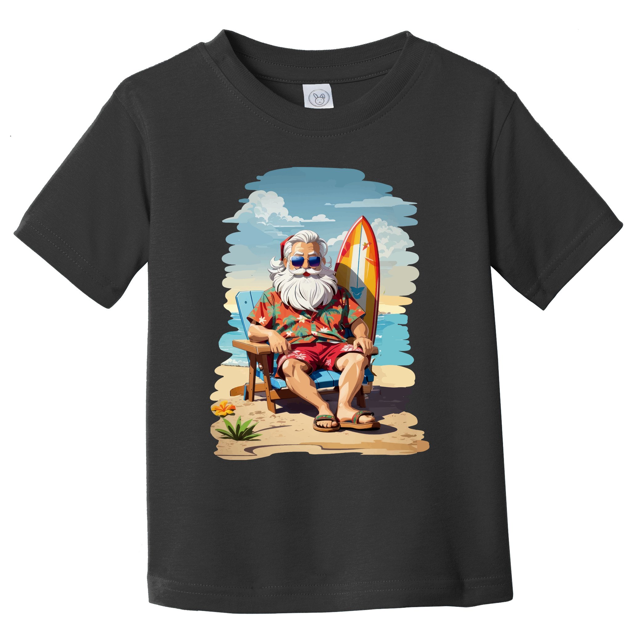 Santa Beach Bum Toddler T-Shirt