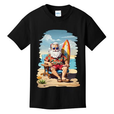 Santa Beach Bum Kids T-Shirt
