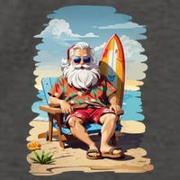 Santa Beach Bum Vector Backpack