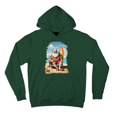 Santa Beach Bum Hoodie