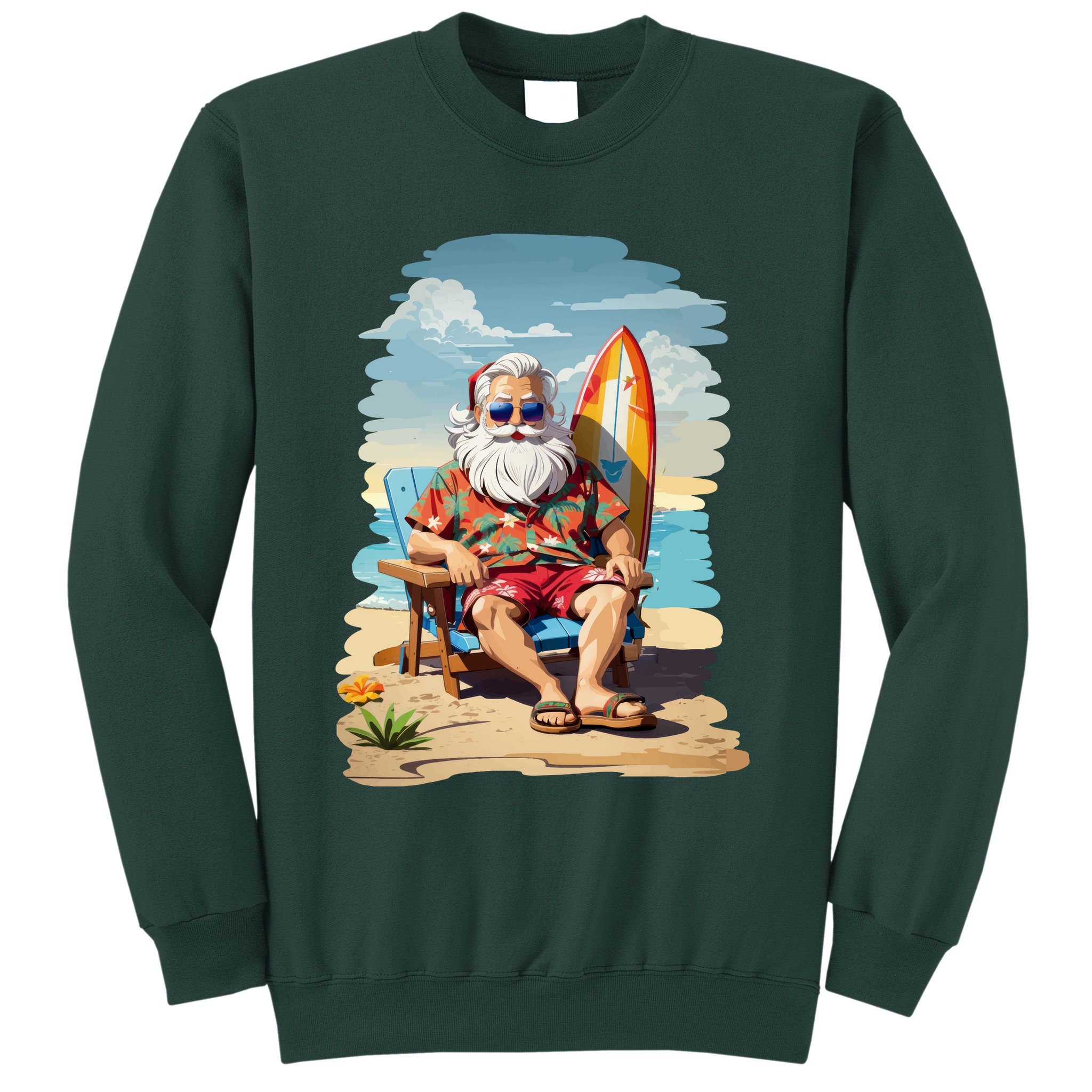 Santa Beach Bum Sweatshirt