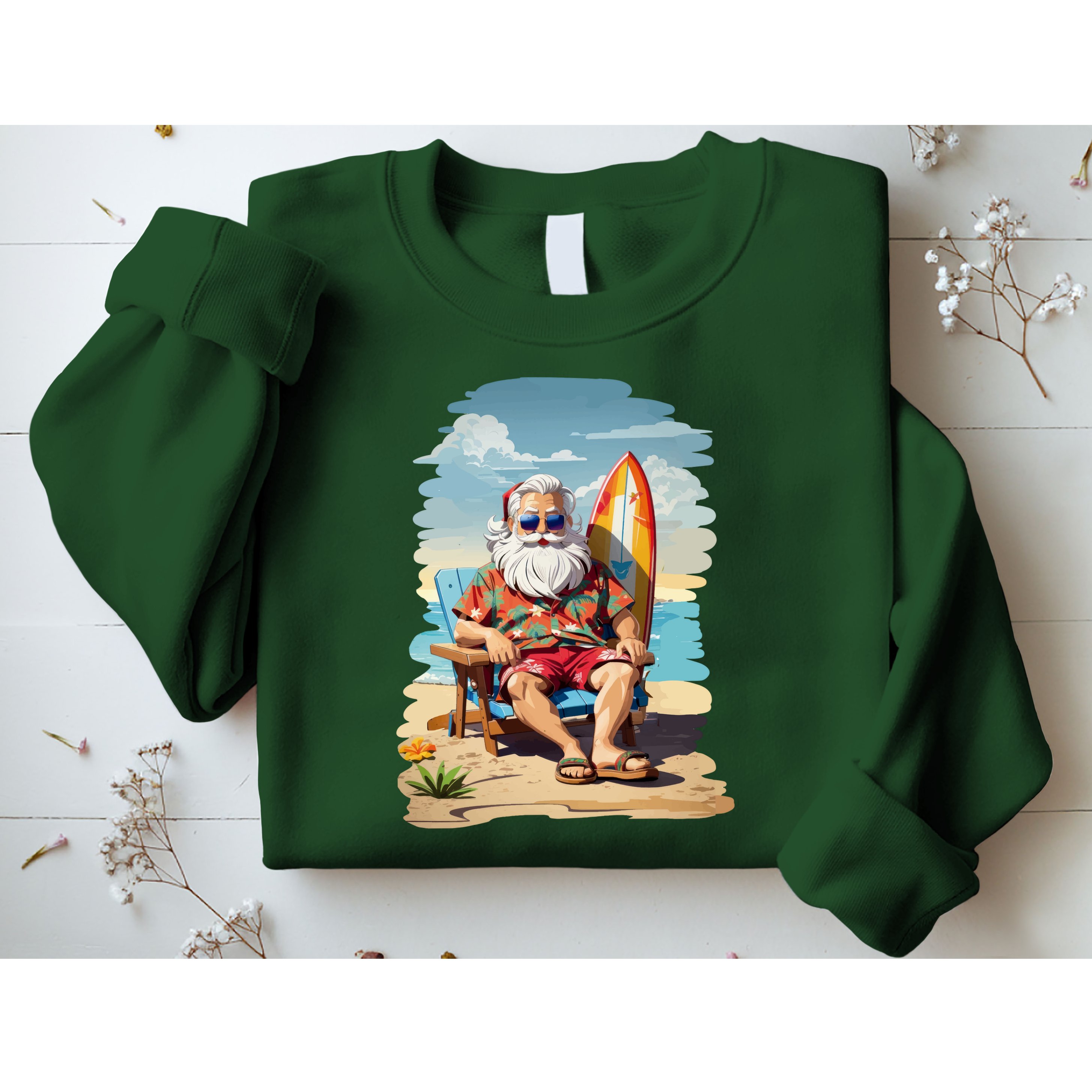 Santa Beach Bum Sweatshirt