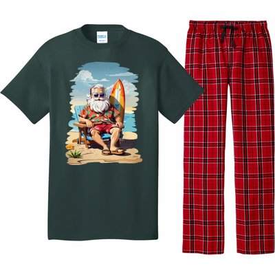 Santa Beach Bum Pajama Set