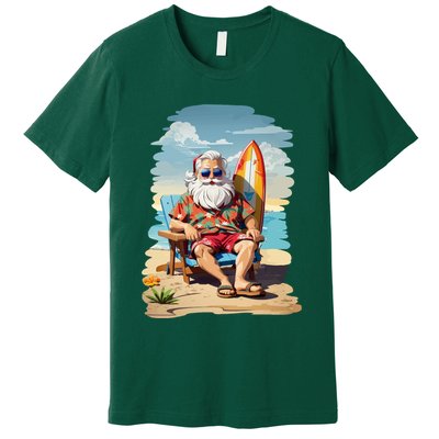 Santa Beach Bum Premium T-Shirt
