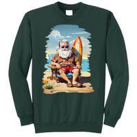 Santa Beach Bum Tall Sweatshirt