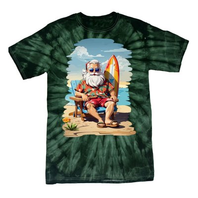 Santa Beach Bum Tie-Dye T-Shirt