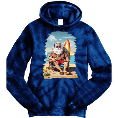 Santa Beach Bum Tie Dye Hoodie