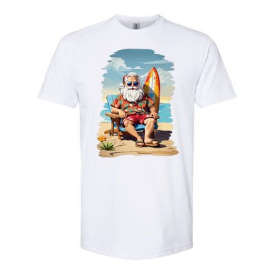 Santa Beach Bum Softstyle CVC T-Shirt