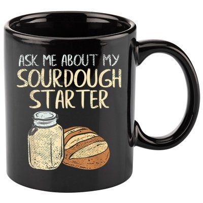 Sourdough Bread Baker 11oz C Handle Ceramic Mug