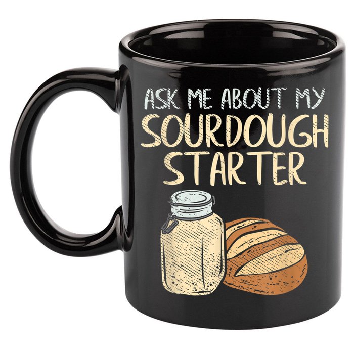 Sourdough Bread Baker 11oz C Handle Ceramic Mug
