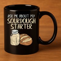 Sourdough Bread Baker 11oz C Handle Ceramic Mug