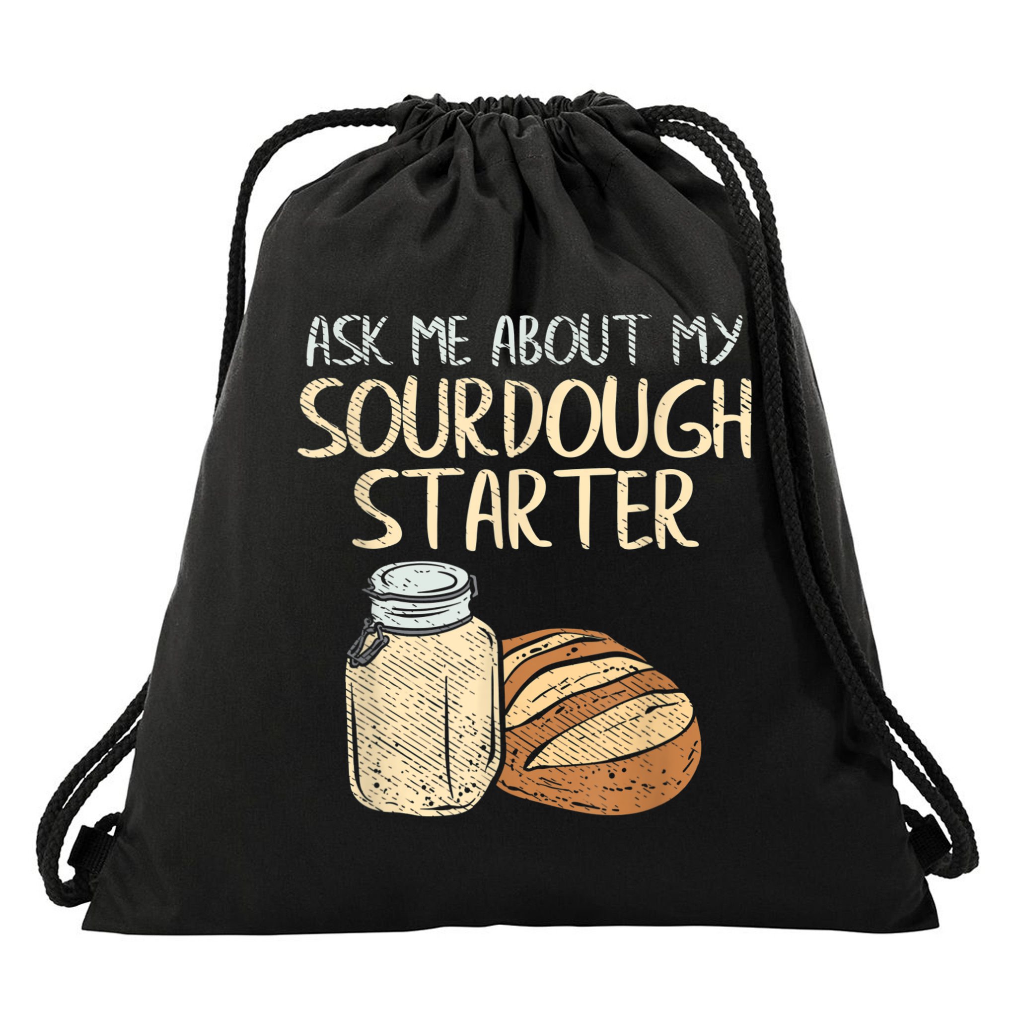 Sourdough Bread Baker Drawstring Bag