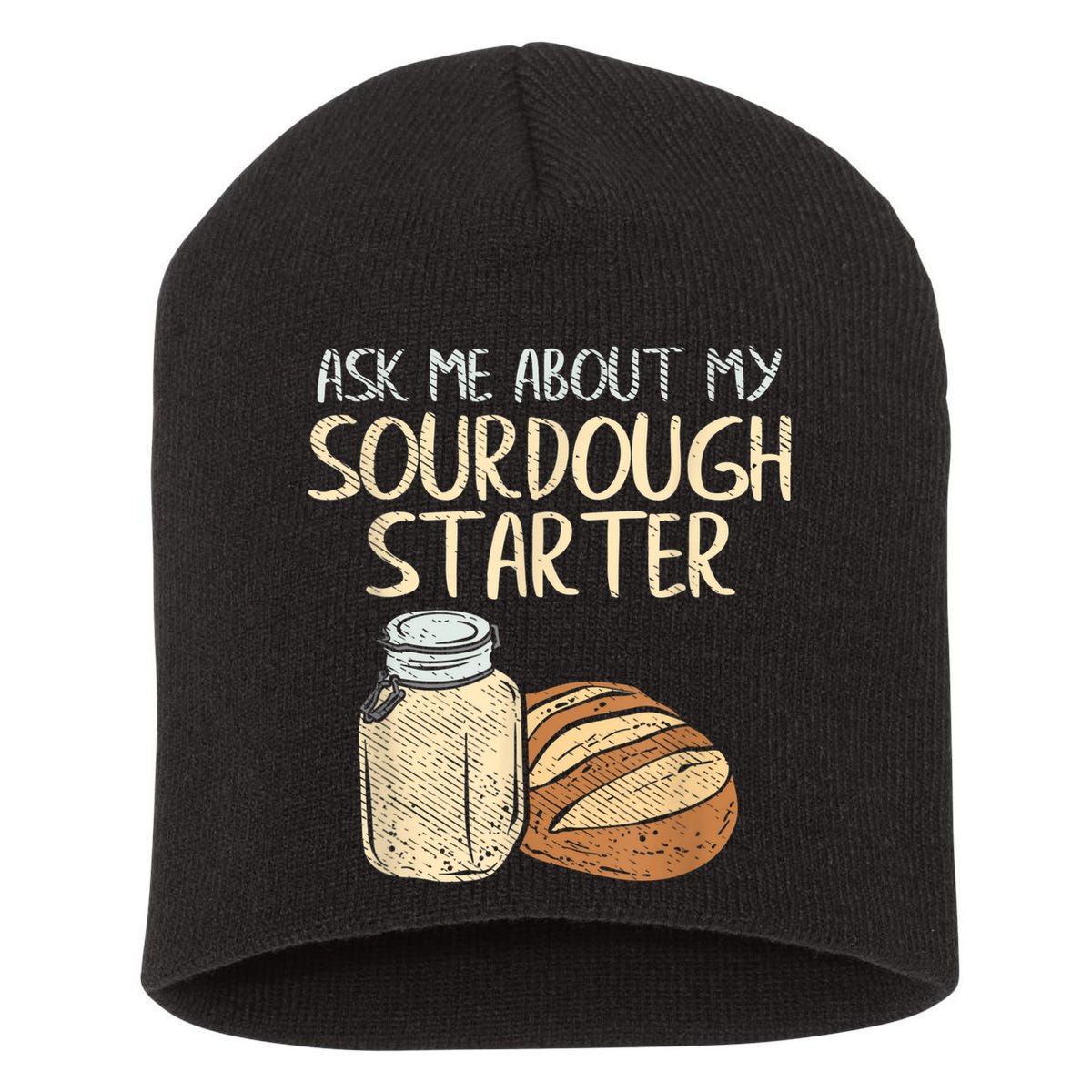 Sourdough Bread Baker Short Acrylic Beanie