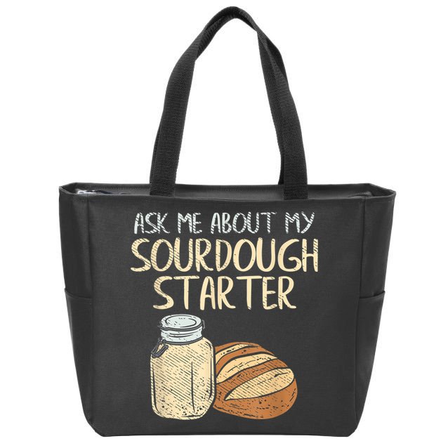 Sourdough Bread Baker Zip Tote Bag