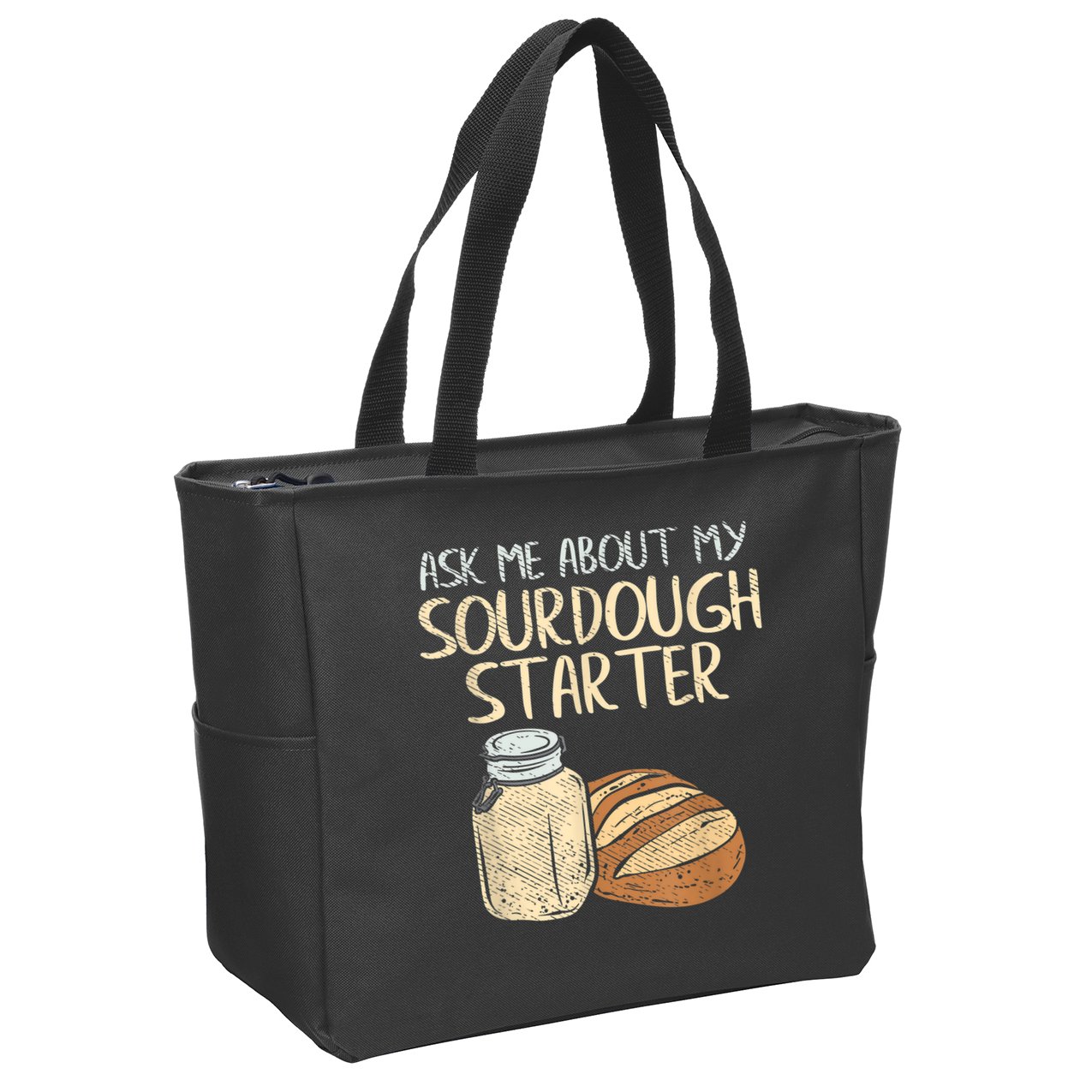 Sourdough Bread Baker Zip Tote Bag