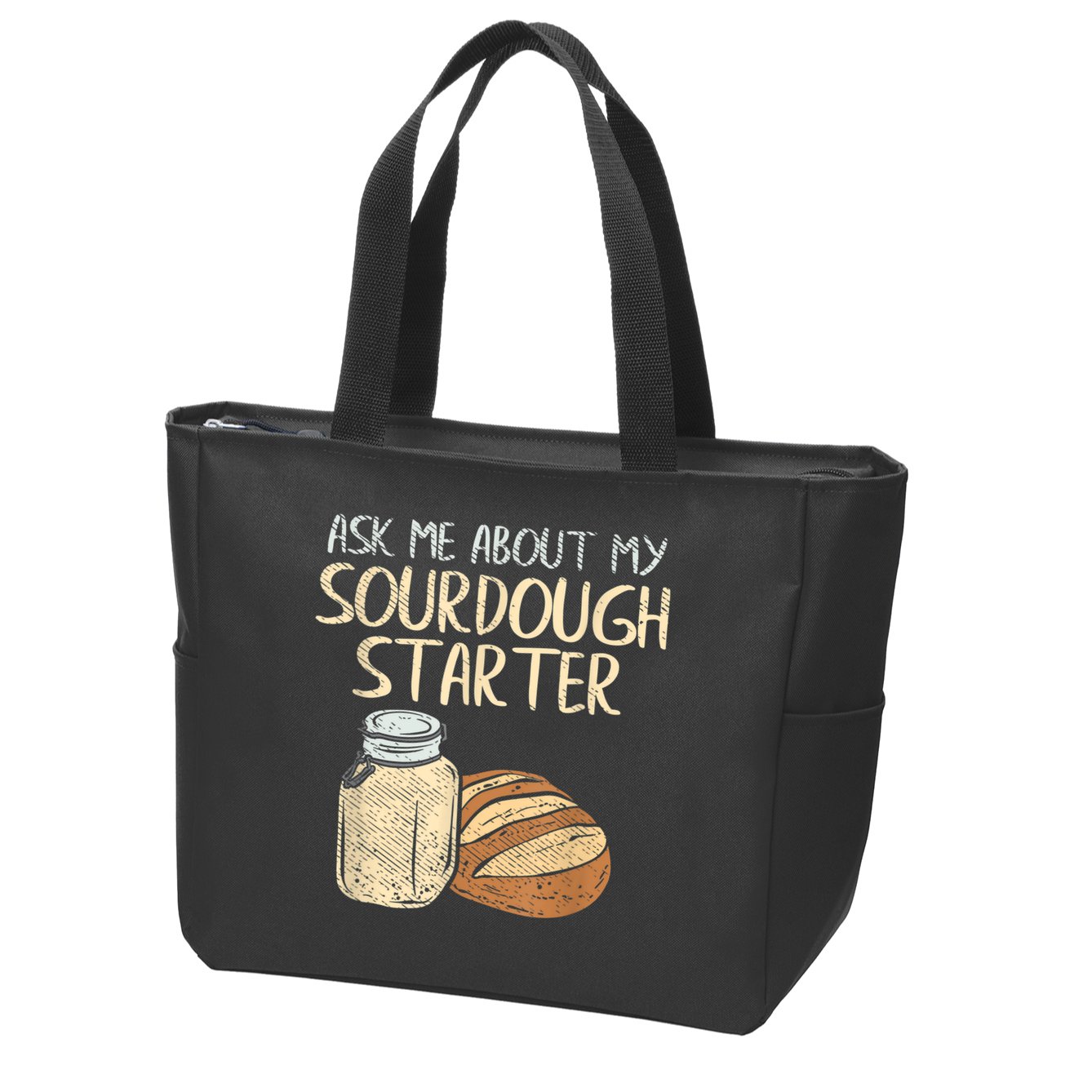 Sourdough Bread Baker Zip Tote Bag