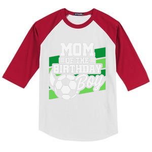 Soccer Birthday Birthday Mom Soccer Birthday Kids Colorblock Raglan Jersey