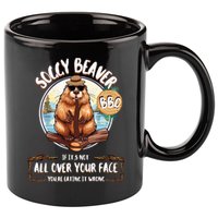 Soggy Beaver BBQ  11oz C Handle Ceramic Mug
